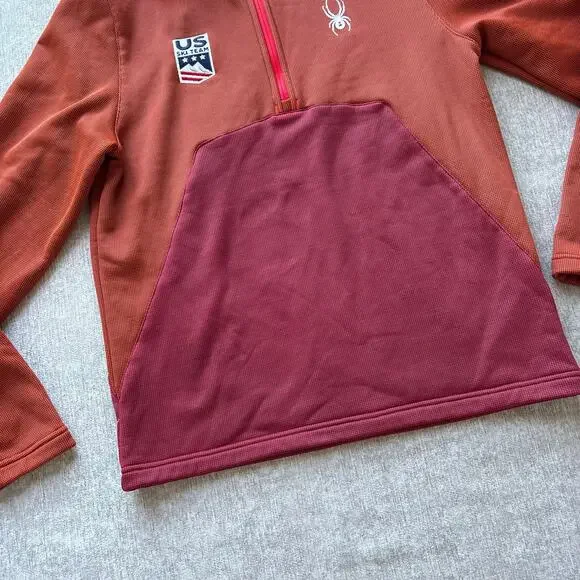 Spyder US Ski Team Fleece Quarter Zip Sweater - Picture 4 of 5